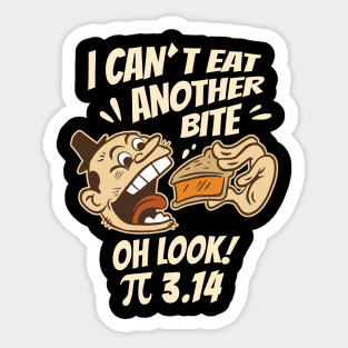 Oh Look, Pie! | Fun 3.14 Math Design Sticker